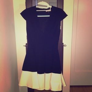 Black and White Halston Heritage Dress